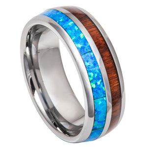 Blue Opal & Koa Wood - 885